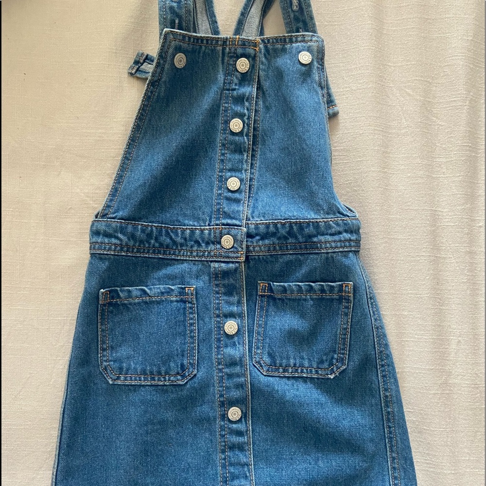 Kids/girls denim overall dress ,